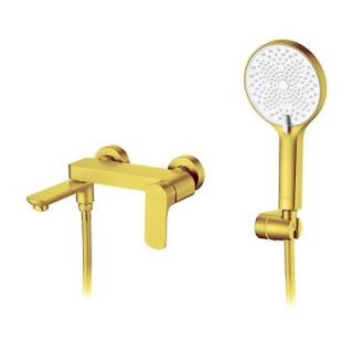 Смеситель для ванны Raglo R03.30.03 золотой сатин